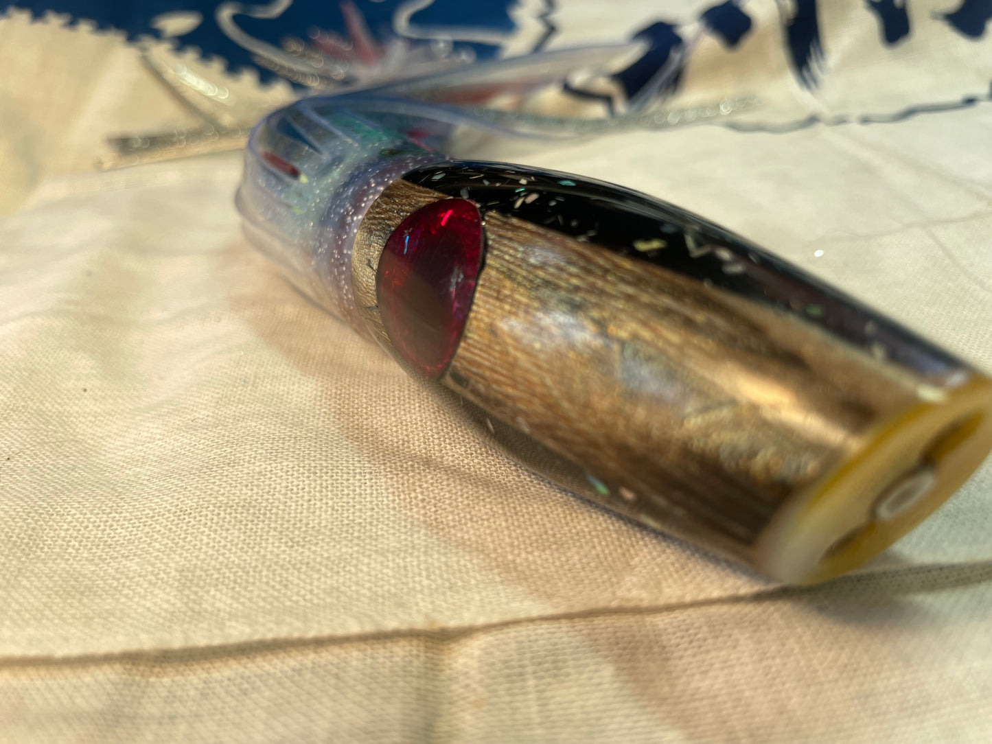 Japanese Raden Lure. Big Game Lure,Tuna ,11 " Rainbow Coral Raden Jet