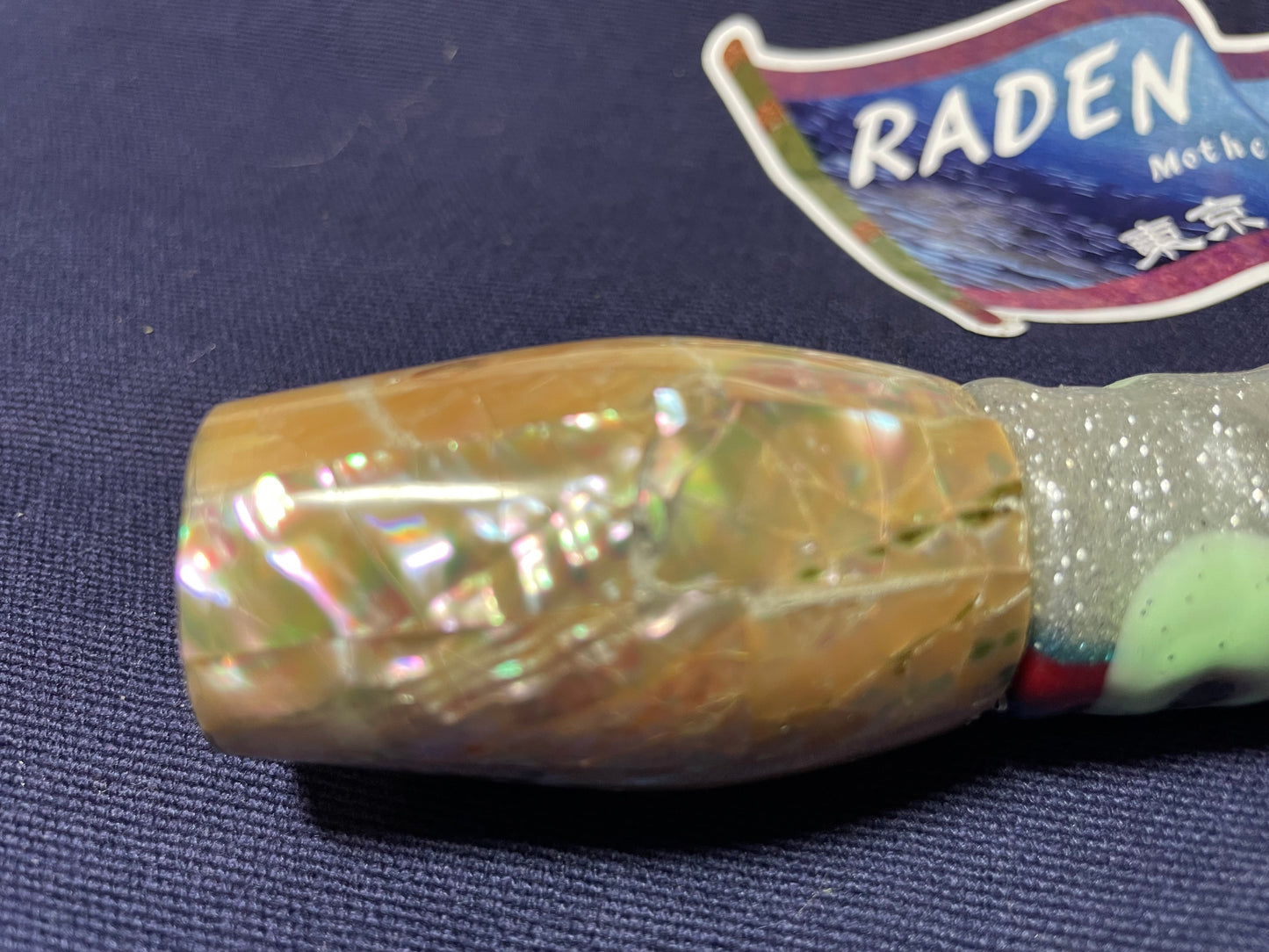 Japanese Raden Lure. Big Game Lure,Tuna ,10.5 " scoop mother of pearl.