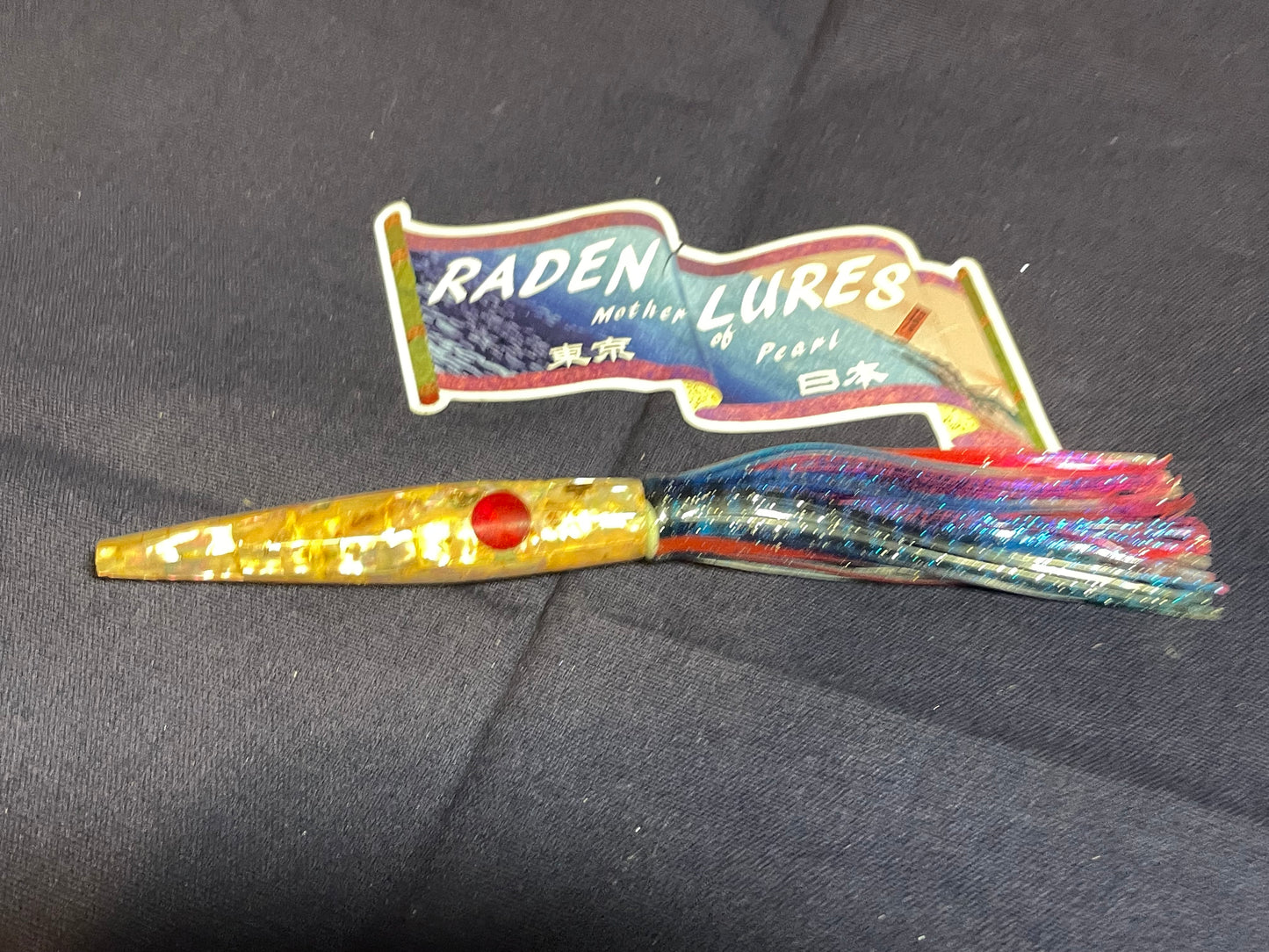 Japanese Raden Lure. Big Game Lure,Tuna ,9 in long head mother of pearl.