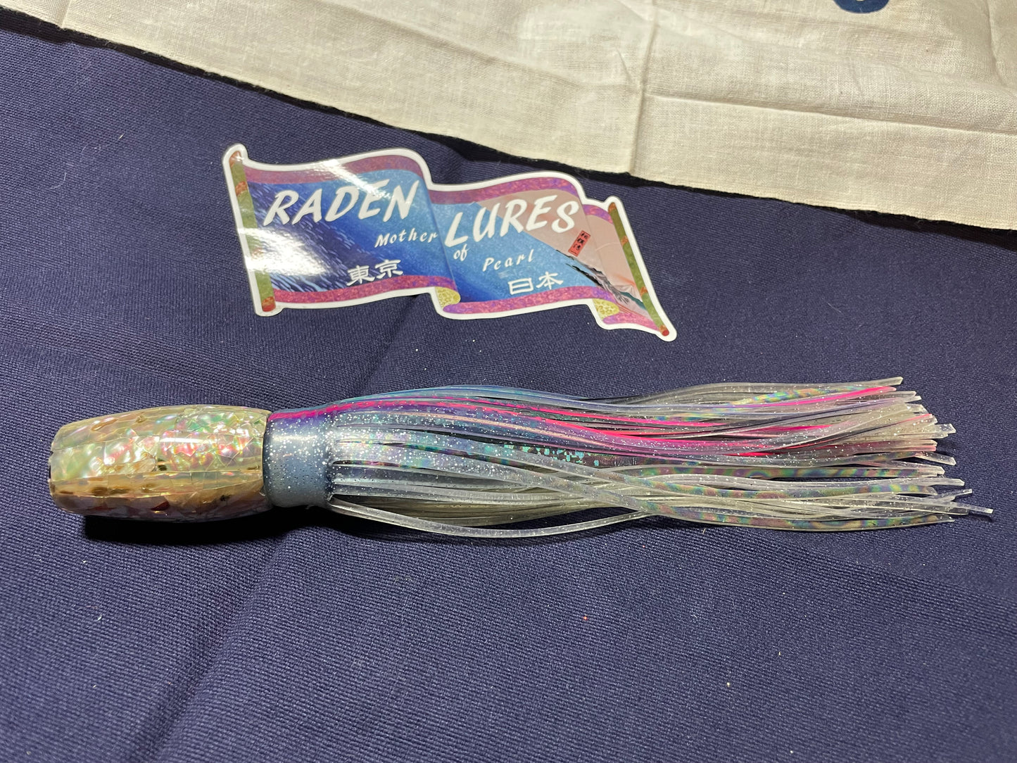 Japanese Raden Lure. Big Game Lure,Tuna ,10.5 " scoop mother of pearl.