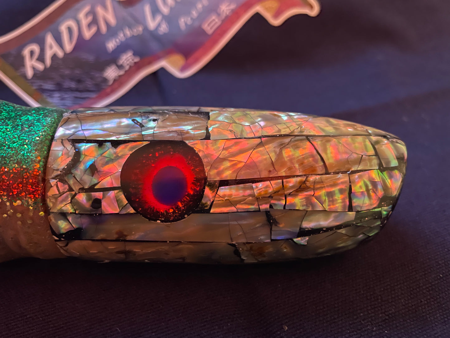 Japanese Raden Lure. Big Game Lure,Marlin Tuna ,13" mother of pearl.