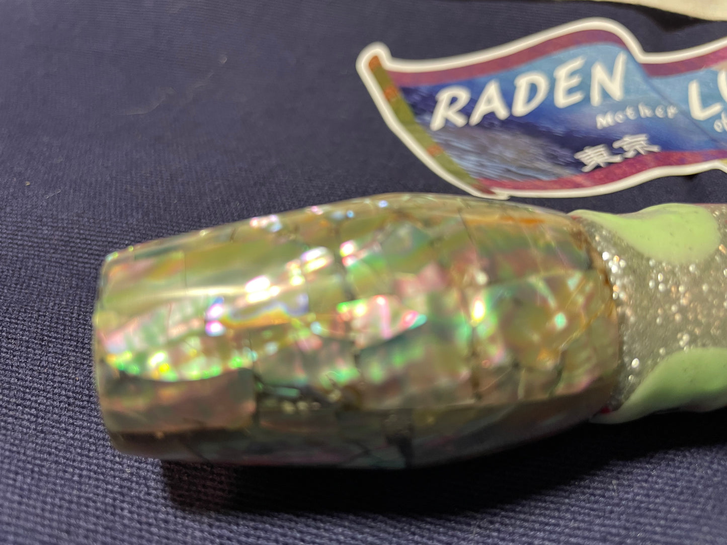 Japanese Raden Lure. Big Game Lure,Tuna ,10.5 " scoop mother of pearl.