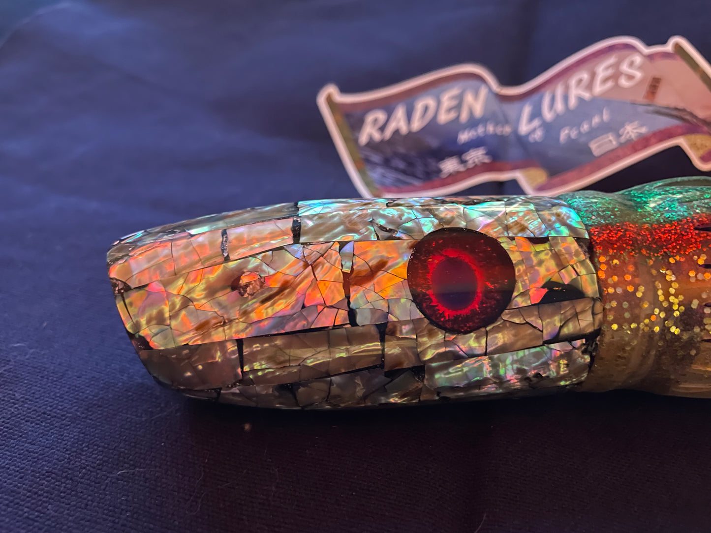 Japanese Raden Lure. Big Game Lure,Marlin Tuna ,13" mother of pearl.