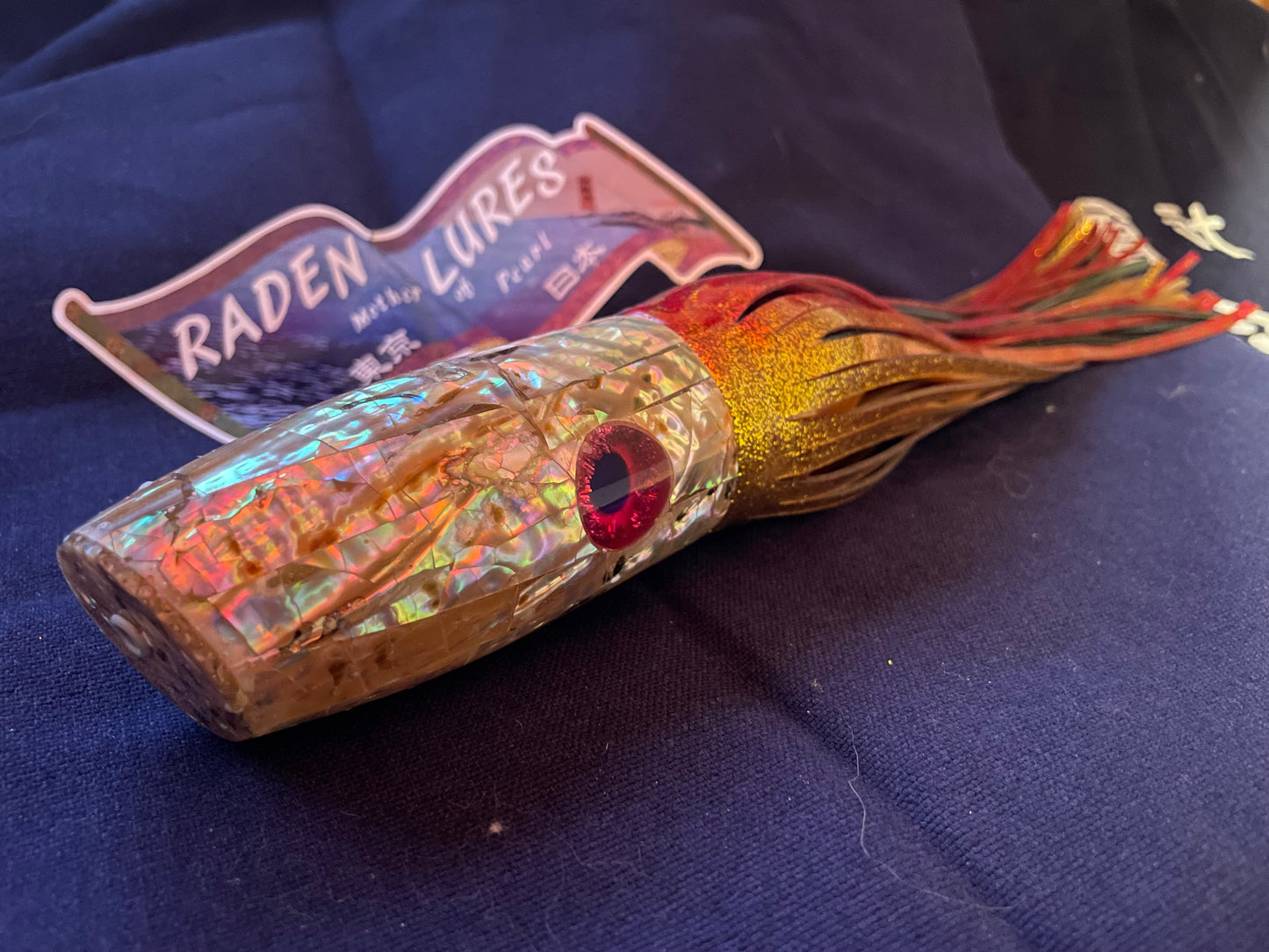 Japanese Raden Lure. Big Game Lure,Marlin Tuna ,13"  mother of pearl.