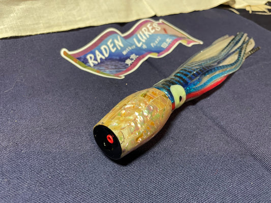 Japanese Raden Lure. Big Game Lure,Tuna ,10.5 " scoop mother of pearl.