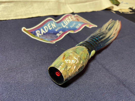 Japanese Raden Lure. Big Game Lure,Tuna ,10.5 " scoop mother of pearl.