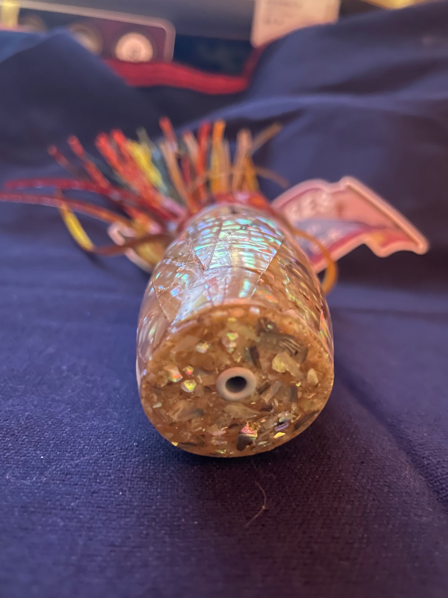 Japanese Raden Lure. Big Game Lure,Marlin Tuna ,13"  mother of pearl.