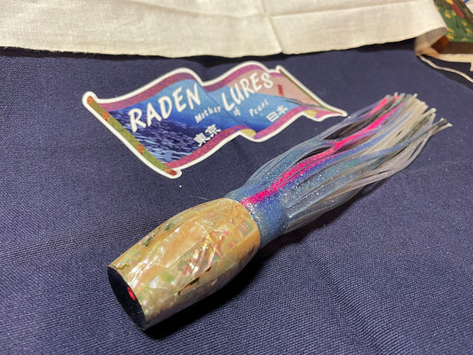 Japanese Raden Lure. Big Game Lure,Tuna ,10.5 " scoop mother of pearl.