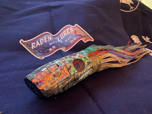 Japanese Raden Lure. Big Game Lure,Marlin Tuna ,13"  mother of pearl.
